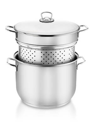 Hascevher 20 cm Haşlama Süzgeçli Spaghetti Tencere - 2