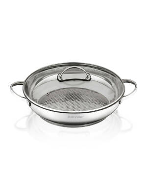 Hascevher 26x7 cm Kavurma Tenceresi Cam Kapaklı - 2