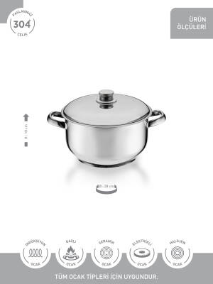 Hascevher 28x18 cm Boru Kulplu Tencere - 3