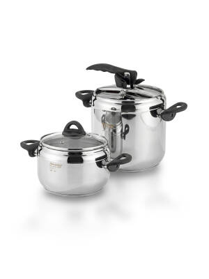 Hascevher 3,5 + 7,0 lt Düdüklü Tencere Seti - 2