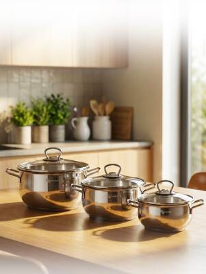 Hascevher 6 Parça Kumsal Tencere Seti - Hascevher