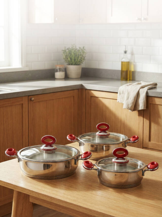 Hascevher Anemon 6 Pcs Omlet Tencere Seti - 1