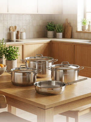 Hascevher Anett 7 Pcs Tencere Seti (18/20/24/24Tava) - Hascevher