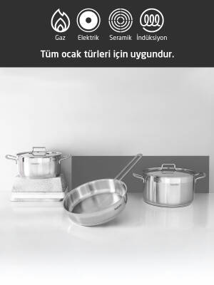 Hascevher Anett 9 Parça Tencere Seti - 3