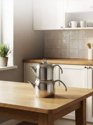 Hascevher Armada Flansh Kulplu Mini Boy Çaydanlık - Hascevher