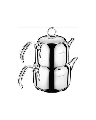 Hascevher Armada Flansh Kulplu Mini Boy Çaydanlık Metal Kapaklı - Hascevher