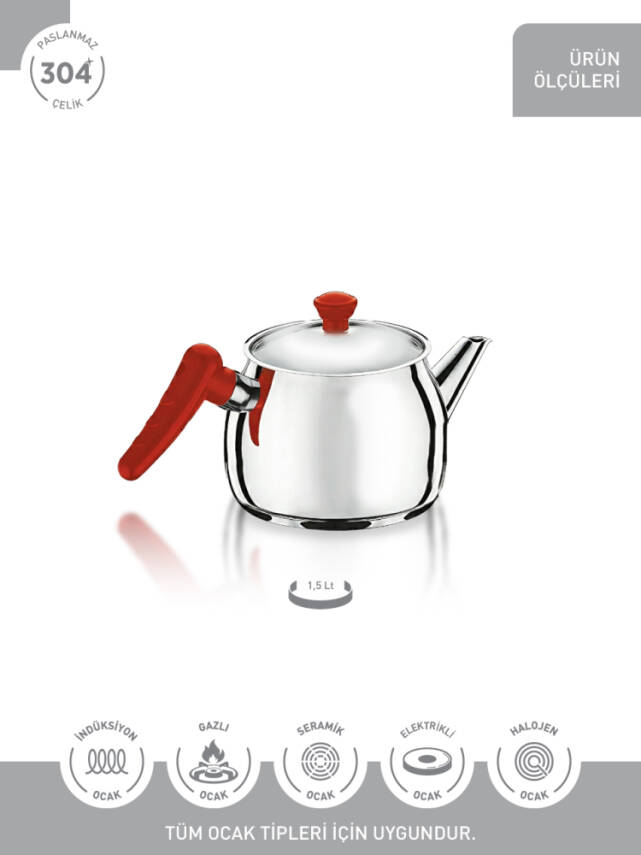 Hascevher Buse 1,50 lt Orta Boy Demlik - 3