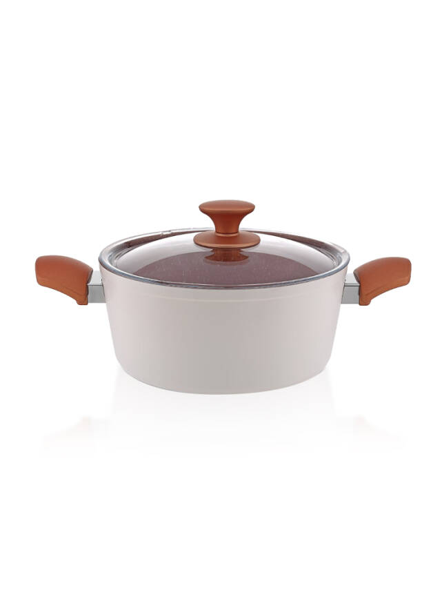 Hascevher Chef Granit 18x10 cm Tencere Cam Kapaklı - 2