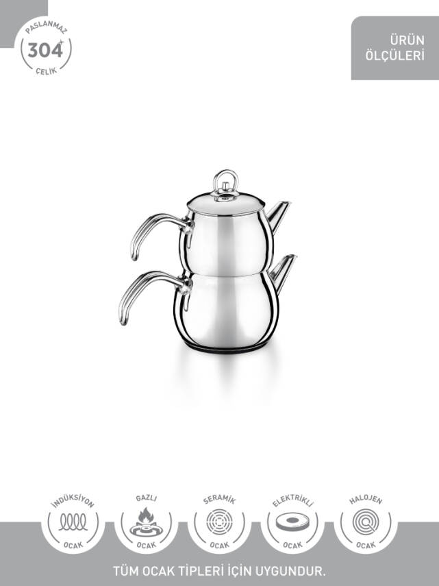 Hascevher Çiğdem Mini Boy Çaydanlık - 3