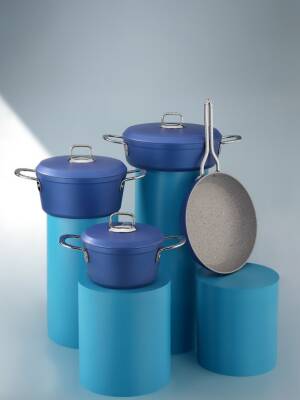 Hascevher Clarissa 7 Pcs Granit Elmas Tencere Seti (18/22Ten/26Kar/26Tv) - 2