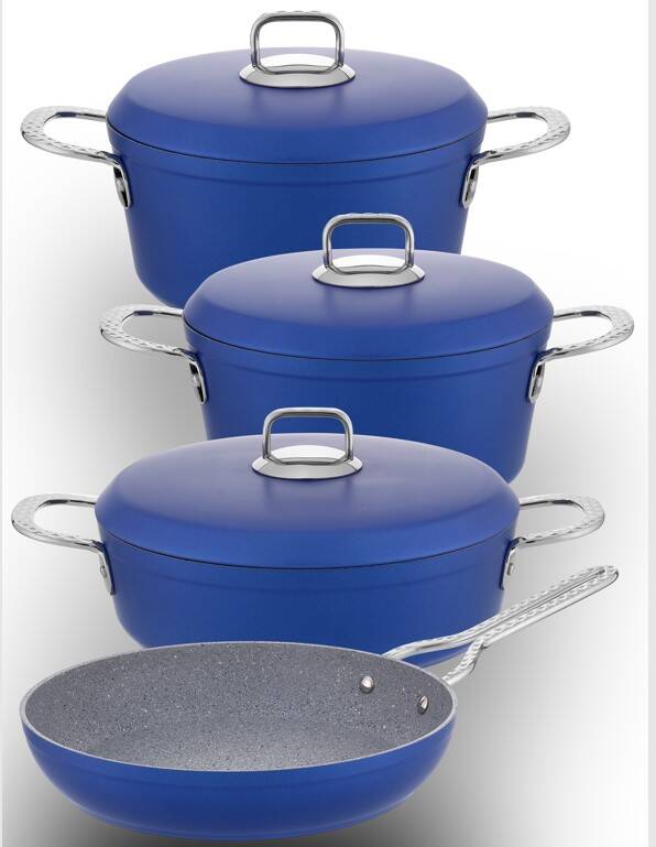 Hascevher Clarissa 7 Pcs Granit Elmas Tencere Seti (18/22Ten/26Kar/26Tv) - 1