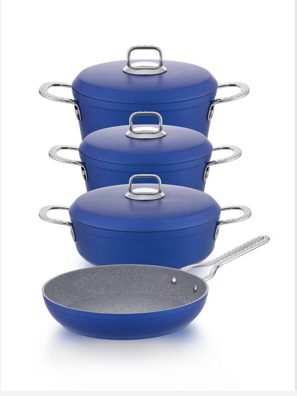 Hascevher Clarissa 7 Pcs Granit Elmas Tencere Seti (18/22Ten/26Kar/26Tv) - 2