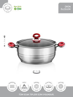 Hascevher Esila 24x7 cm Karnıyarık Tencere - 3