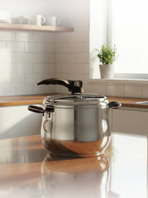 Hascevher Esila 5.0 lt Düz Düdüklü Tencere - Hascevher