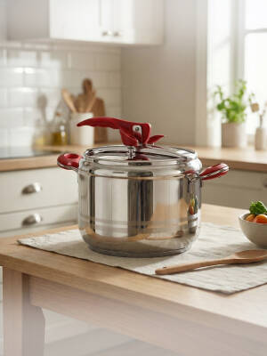 Hascevher Esila 5.0 lt Düz Düdüklü Tencere - Hascevher