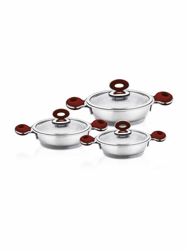 Hascevher Esila 6 Pcs Omlet Tencere Seti - 14 cm - 16 cm - 18 cm - 2
