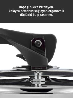 Hascevher Esila 9,0 lt Düz Düdüklü Tencere - 7