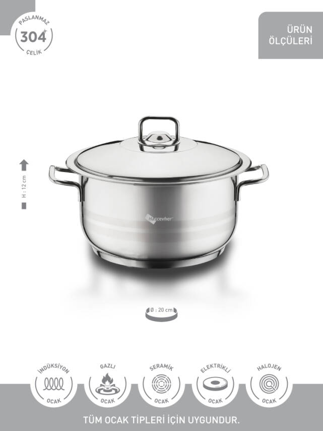 Hascevher Gastro 20 cm Tencere - 3