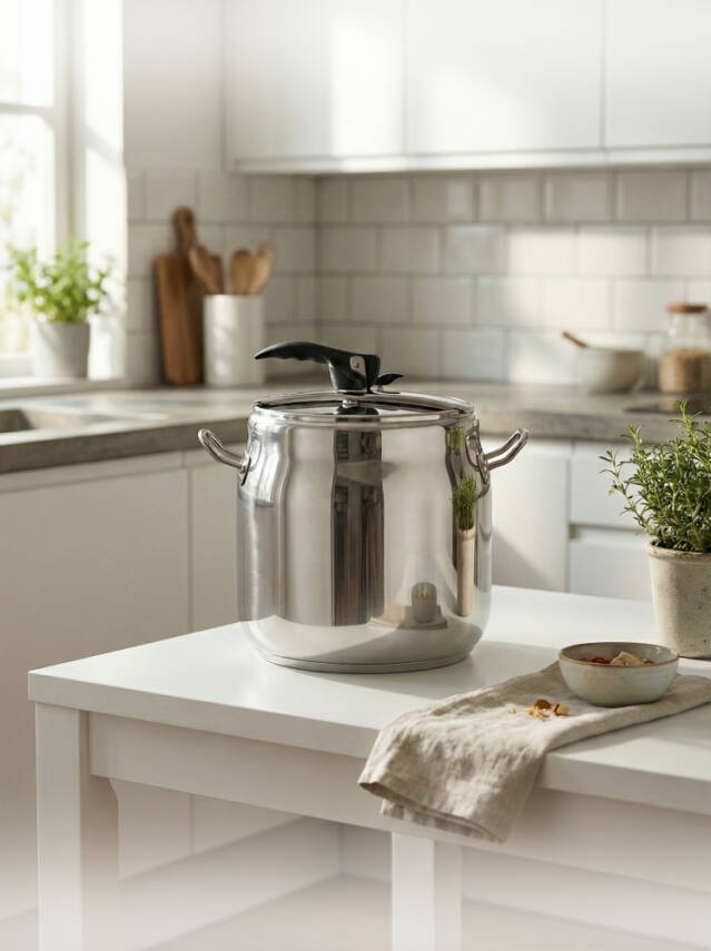 Hascevher Gastro 23,0 lt Düz Düdüklü Tencere - 1