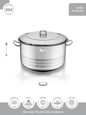 Hascevher Gastro 38 cm Tencere - 3