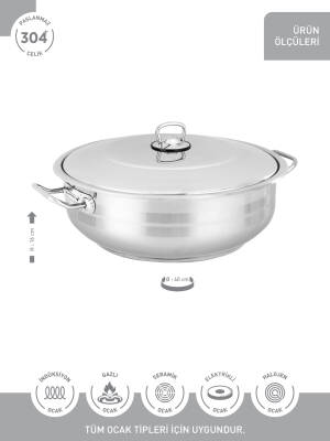 Hascevher Gastro 40 cm Karnıyarık Tencere - 3