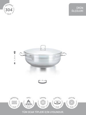 Hascevher Gastro 45 cm Karnıyarık Tencere - 3