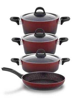 Hascevher Gloria 7 Pcs Silikon Tencere Seti 2.7mm (18/22Ten/26Kar/26Tv) - Hascevher