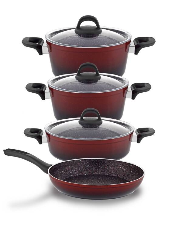 Hascevher Gloria 7 Pcs Silikon Tencere Seti 2.7mm (18/22Ten/26Kar/26Tv) - 2