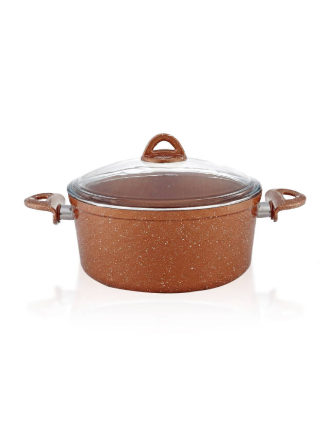 Hascevher Granit 24x11 cm Zambak Tencere Pyrex Cam Kapaklı - 2