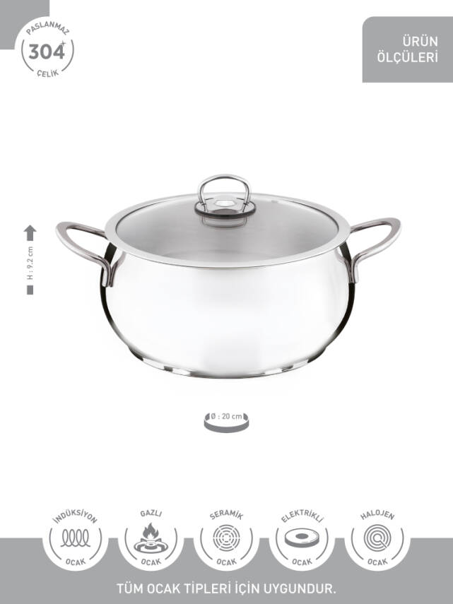 Hascevher Güzide 20x9,2 cm Tencere - 3