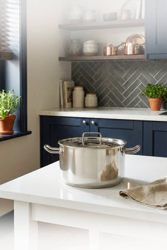 Hascevher Horeca 20 cm Orta Sığ Tencere - 1