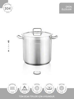 Hascevher Horeca 20x20 Jumbo Derin Tencere - 3