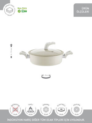 Hascevher Lizbon Seramik 26x7,5 cm Vega Karnıyarık Cam Kapaklı - 3