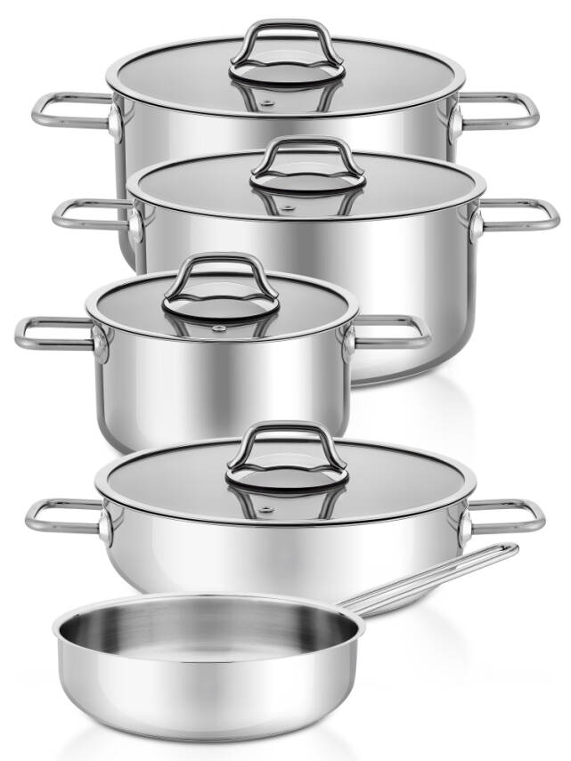 Hascevher Octavia 9 Pcs Tencere Set (18/20/24 Ten./24 Karn./24 Tava) - 1