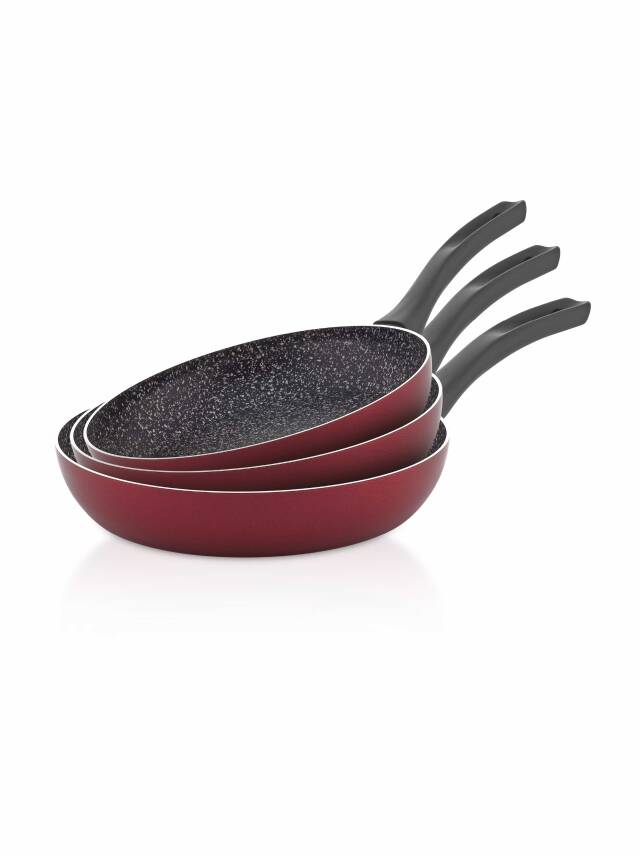 Hascevher Prime Granit 3 Pcs Tava Seti Kapaksız İndüksiyonlu - 18 - 22 - 26cm - 2