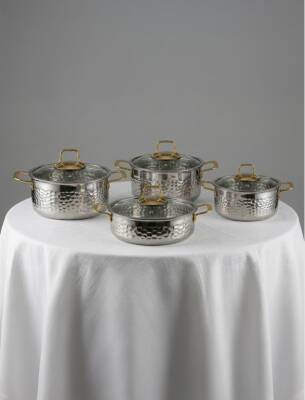 Hascevher Serra 8 Pcs Tencere Set Kaplamalı - 2