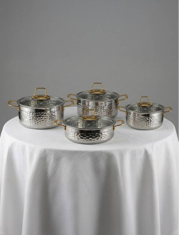 Hascevher Serra 8 Pcs Tencere Set Kaplamalı - 2