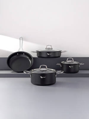 Hascevher Veronica 7 Pcs Nonstick Uygar Swiss Tencere Seti(18/22Ten/26Kar/26Tv) - 2