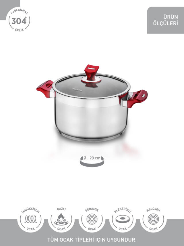 Hascevher Yaprak 20 cm Tencere - 3