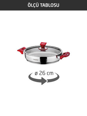Hascevher Yaprak 26 cm Karnıyarık Tencere - 3