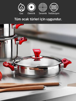 Hascevher Yaprak 26 cm Karnıyarık Tencere - 4