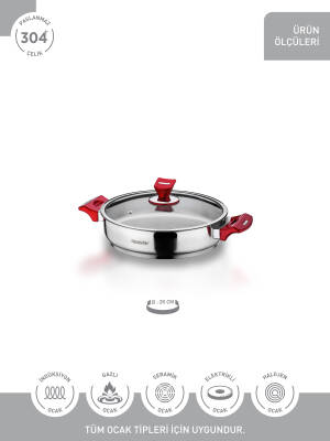 Hascevher Yaprak 26 cm Karnıyarık Tencere - 3