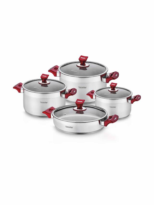 Hascevher Yaprak 8 Parça Tencere Seti - 2