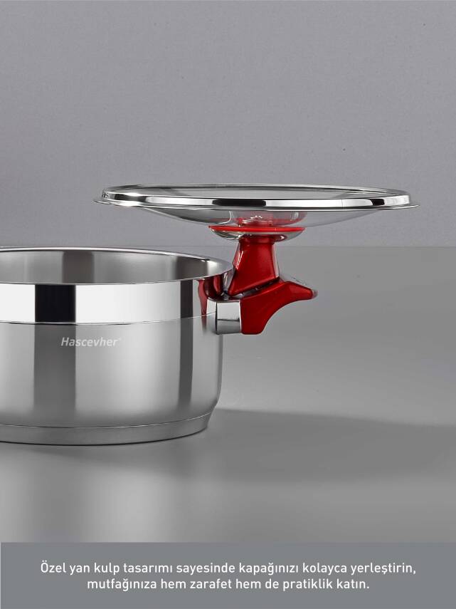 Hascevher Yaprak 8 Parça Tencere Seti - 3